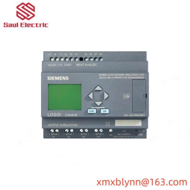 SIEMENS 6ED1052-1MD00-0BA7: 12/24VDC Logic Module with Display