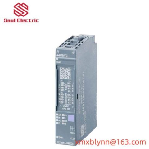 Siemens 6ES7134-6JD00-0CA1 - Analog Input Module, ET 200SP, 4x RTD/TC High Feature