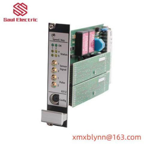 Emerson A6312 - Dual Channel Speed/ Key Monitor, Precision Engineered for Industrial Control