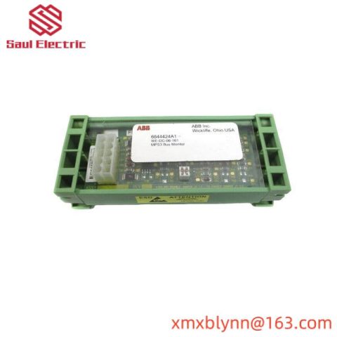 ABB WE-DC-06-161 6644424A1 Voltage Bus Monitor Assembly: Advanced Power Monitoring for Industrial Applications