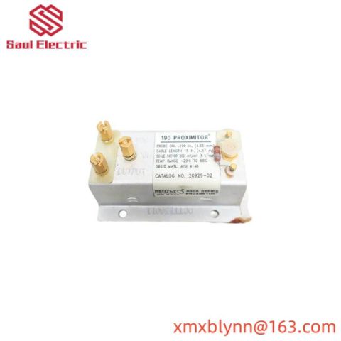 Bentley Nevada 20929-02 Proximity Transducer, Industrial Control Solution