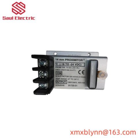 Bently Nevada 81725-02 PROXIMITOR SENSOR - Precision Control for Industrial Automation