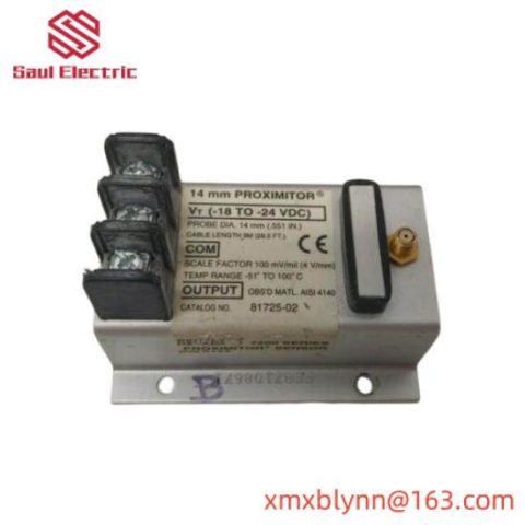 Bently Nevada 81725-02 Proximity Transducer, Precision Monitoring for Industrial Applications