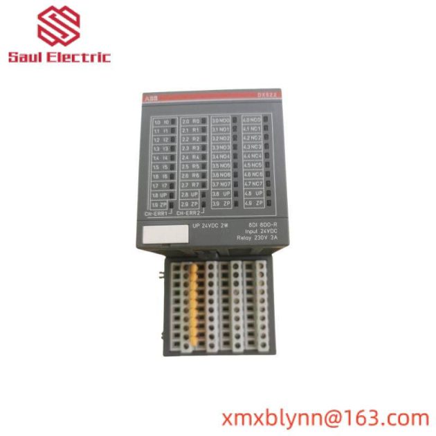 ABB DX522 Digital I/O Module: 8 Digital Inputs, Precision & Reliability in Industrial Automation