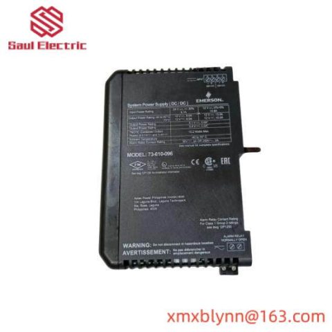 Emerson DeltaV KJ1501X1-BC3 Power Supply, High-Efficiency, Compact Design