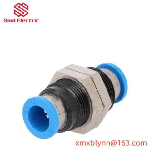 FESTO QSS-8 153159 Push-In Bulkhead Connector 8mm NOP