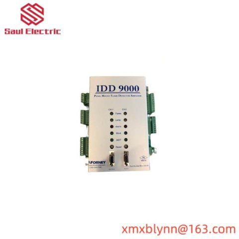 FORNEY IDD 9000 408100-00: Panel-Mounted Dual-Channel Flame Amplifier