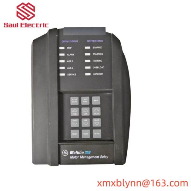 GE 369-HI-R-M-0-0: Advanced Motor Management Relay with Metering Capabilities