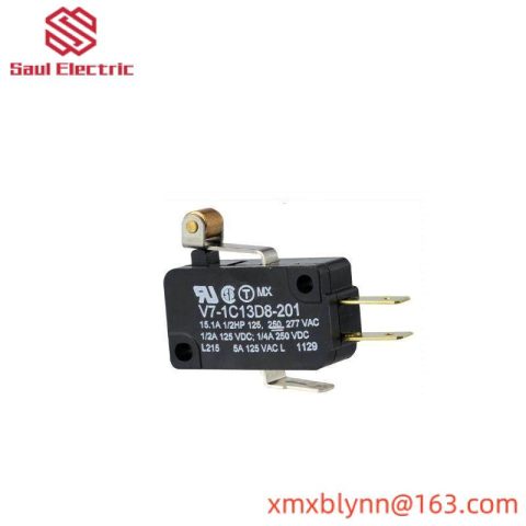 Honeywell V7-1C13D8-201 SPDT Roller Lever Microswitch, 15 A, V7 Series
