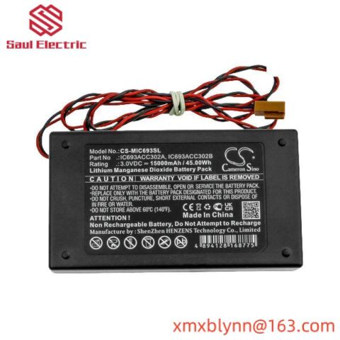 GE IC693ACC302A Auxiliary Battery Module: High-Performance Energy Storage for Industrial Automation