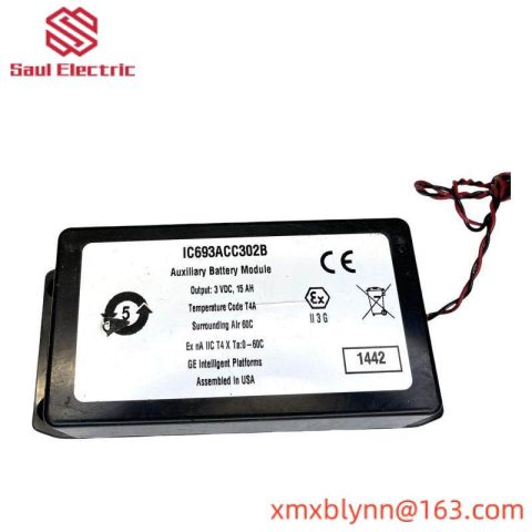 GE IC693ACC302B - Advanced Auxiliary Smart Battery Module for Industrial Automation