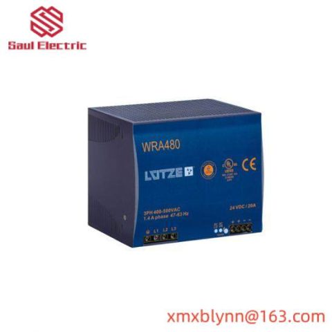 Lutze WRA480-24 Industrial Power Supply, UL & CE Certified