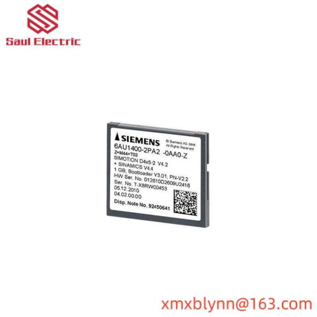 SIEMENS 6AU1400-2PA02-0AA0: 1 GB Compact Flash Card for Industrial Automation