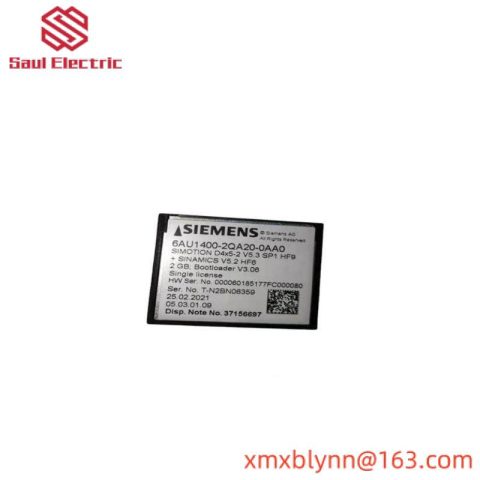 SIEMENS 6AU1400-2QA20-0AA0 Compact Flash Memory Module