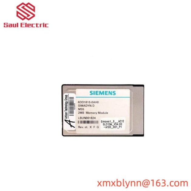 Siemens 6DD1610-0AH0 SIMADYN D Memory Submodule for High-Performance Technological Applications