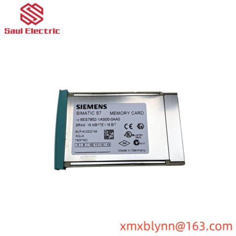 SIEMENS 6ES7952-1AS00-0AA0 Memory RAM Card for Industrial Control, Compact Design, High Performance