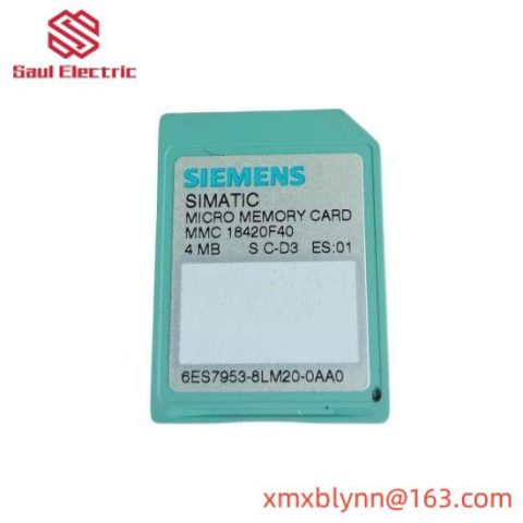 Siemens Micro Memory Card for S7-300/C7/ET 200, 4MB, 6ES7 953-8LM20-0AA0, PLC Systems