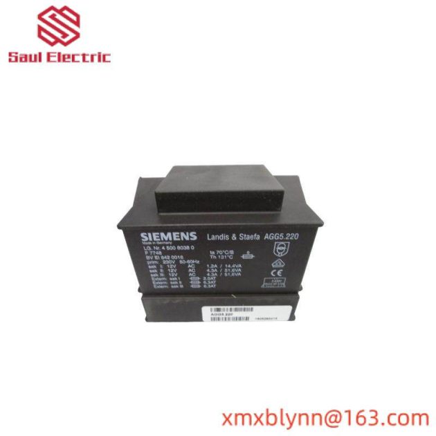 SIEMENS AGG5.220 - Main Transformer, LMV5 System Compatible