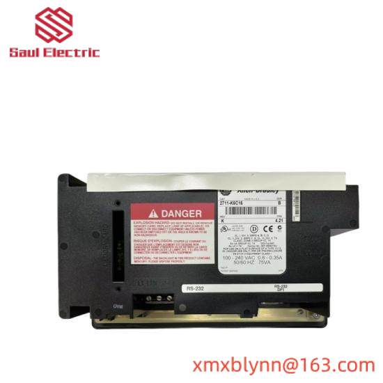 Allen-Bradley 2711-K6C16 PanelView 600 Color Keypad RS-232 (DF1) AC