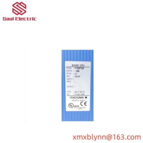 Yokogawa F3BP20-0N Basic CPU Module: Efficient & Reliable Control Core