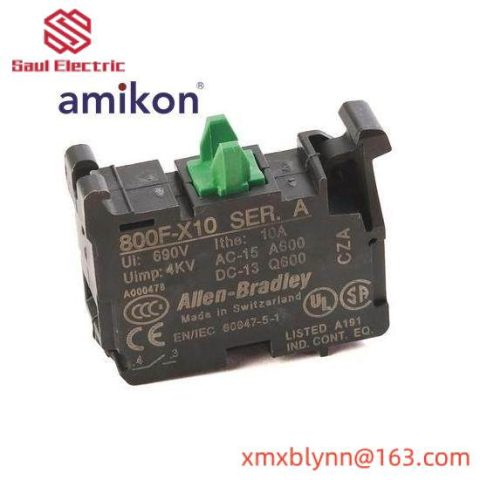 AB 800F-X10 Contact Block, Advanced Control Module