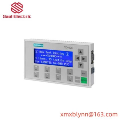 SIEMENS 6AV6 640-0AA00-0AX0 TD400C Text Display, High Performance Control Solution