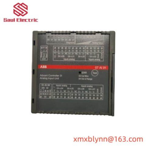 ABB 07AI91 WT91 GJR5251600R0202 Analog Input Module - Industrial Control Solutions
