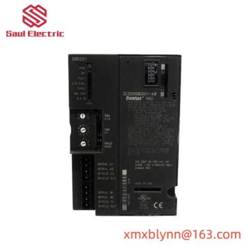 GE Fanuc IC200GBI001 Remote I/O Genius Network Interface Unit, Advanced Networking for Industrial Automation
