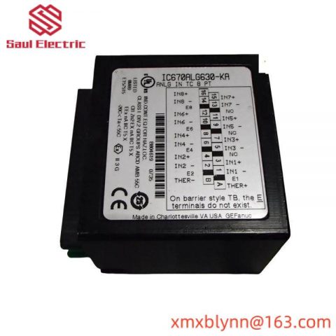 GE Fanuc IC670ALG630 Analog Input Module, High-Performance PLC for Industrial Automation