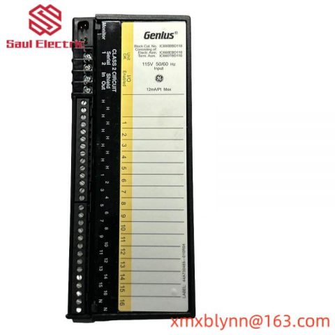 GE Industrial Control Solutions: IC660BBD110 Discrete Input Block