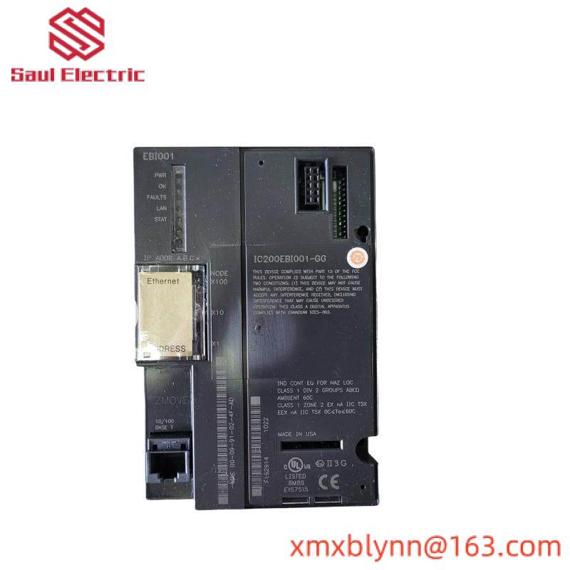 ic200ebi001_ge_ethernet_network_interface_unit.jpg GE's VersaMax Ethernet Network Interface Unit - IC200EBI001: Industrial Automation Excellence