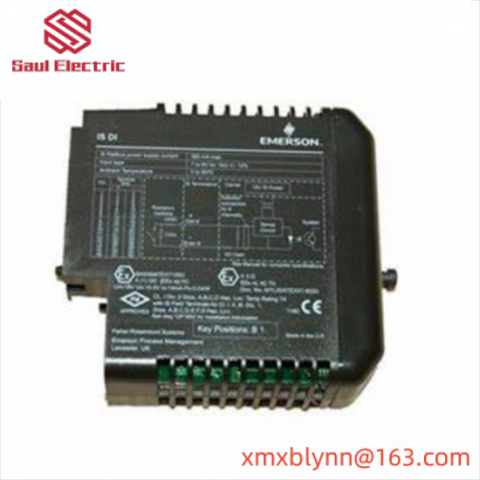 Emerson IS410TRLYS1DMM Simplex or TMR Control Module with 6-point Solenoid Output and Ohm Monitor