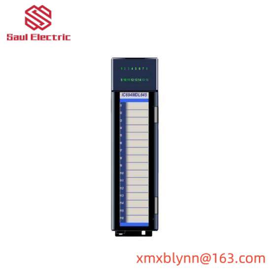 general_electric_ic694mdl645.jpg Emerson IC694MDL645 Discrete Input I/O Module - 24VDC 16 Point POS/NEG Logic
